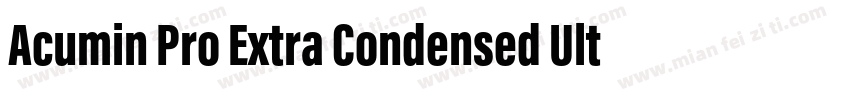 Acumin Pro Extra Condensed Ultra Bl字体转换